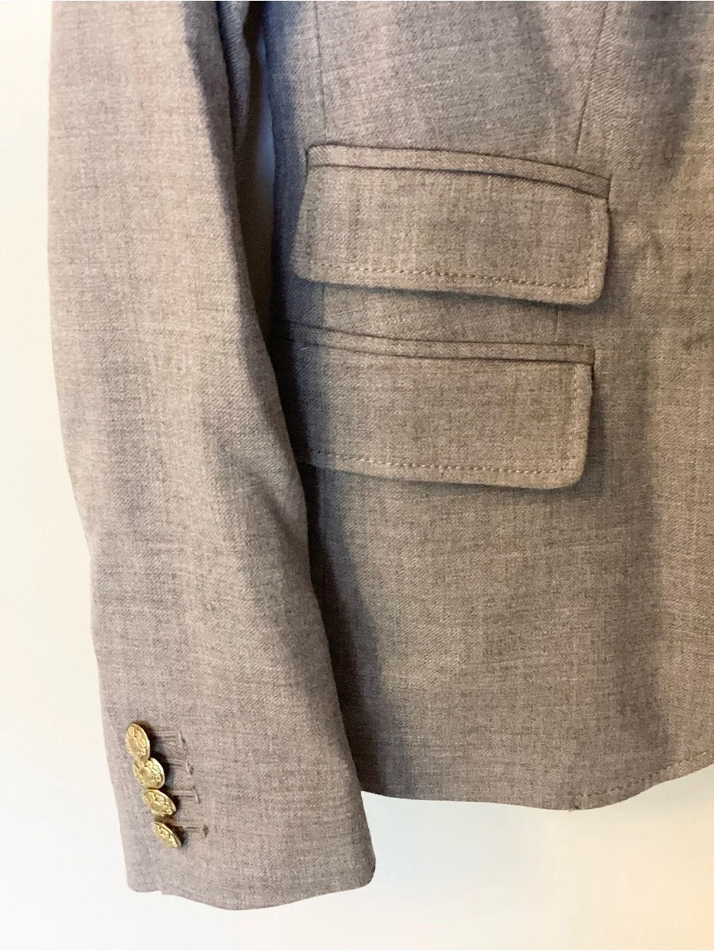 J.Crew Classic Wool Blend Schoolboy Blazer - Gray - 0
